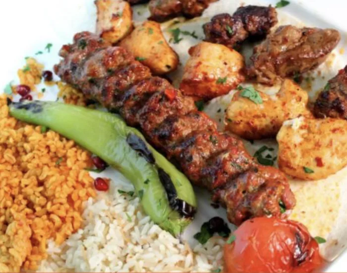 Chicken Shish & Adana Kofte at Duman BBQ